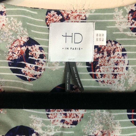 Anthropologie HD in Paris Starflower Wrap Top - Picture 7 of 8